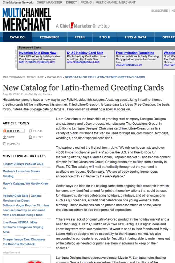 Multi-Channel Merchant shares about the Latin catalog Libre Creacion