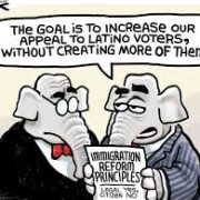 The latino vote and immigration reform principles. Photo Credit: www.truthdig.com