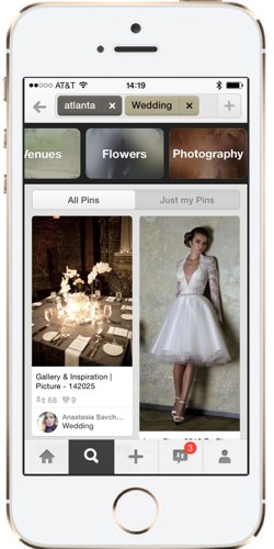 Atlanta Wedding with a Pinterest Guided Search: You may even inspire an Atlanta bride.